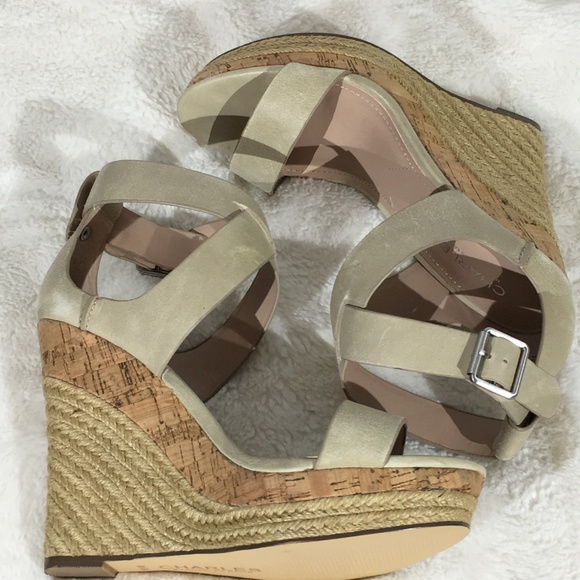 Charles by Charles David Adament Wedge Sandals-8.5 - Picture 4 of 8